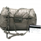 Bolso Prada de Nappa Bomber color piedra gris