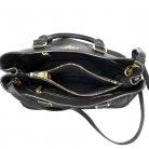 borsa prada double in pelle nera a tracolla