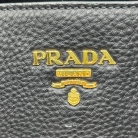borsa prada double in pelle nera a tracolla