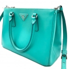 PRADA BAG IN SAFFIANO TURQUOISE LEATHER