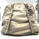 Borsa Prada in pelle beige