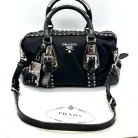 BORSA PRADA TIPO BAULE CON PUNTI