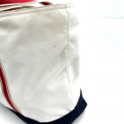 BORSA PRADA TIPO TOTE IN TESSUTO BIANCO E BLU