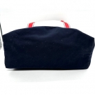 BORSA PRADA TIPO TOTE IN TESSUTO BIANCO E BLU