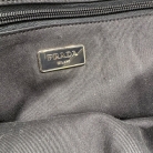 BORSA PRADA TIPO TOTE IN TESSUTO BIANCO E BLU
