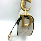 Bolso Saddle DIOR blanco