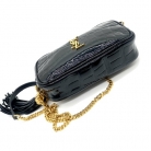 Borsa Saint Laurent Camera in pelle verniciata nera