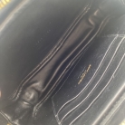 Borsa Saint Laurent Camera in pelle verniciata nera