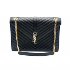 Borsa Saint Laurent in Pelle Trapuntata Chevron
