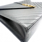 Borsa Saint Laurent in Pelle Trapuntata Chevron