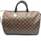 Borsa Speedy 35 Damier marrone