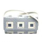 Borsa Bulgari in nylon grigio e pelle