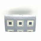 Borsa Bulgari in nylon grigio e pelle