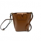 Valentino Garavani Small Bucket Crossbody Bag in Beige