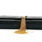 Borsa YSL a mano, pelle nera