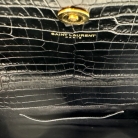 Borsa YSL a mano, pelle nera