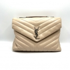 Bolso YSL Lou Lou color crema