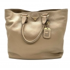 BROWN LEATHER PRADA BAG