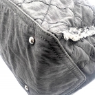 Chanel Shopping Tote negro en tela