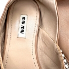Bailarinas Miu miu de cuero salmon.
