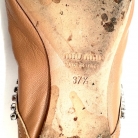 Bailarinas Miu miu de cuero salmon.