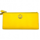 Fendi Double Zip Wallet Vitello Cruise Sunflower