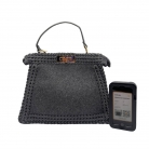 Fendi Peekaboo ISeeU tela gris