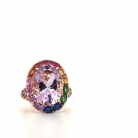 Anillo de oro rosa