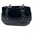 Bottega Veneta black suede and leather