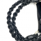Bottega Veneta black suede and leather