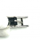 Brazalete Hermès de cuero negro