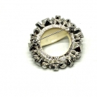 Chanel smiley emoji brooch