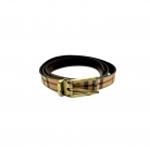 Burberry cintura in tessuto Check e pelle