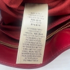 Burberry Tote Bag en lona con detalles en cuero rojo