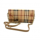 Burberry Wallet on Chain Check Beige