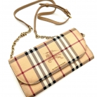 Burberry Wallet on Chain Check Beige