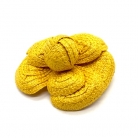 yellow raffia Chanel Camellia