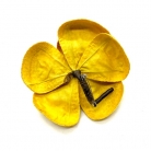 yellow raffia Chanel Camellia