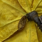 yellow raffia Chanel Camellia