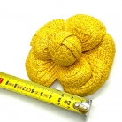 yellow raffia Chanel Camellia