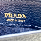 Porta carte Prada blu navy