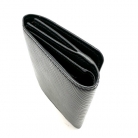 CARTERA COMPACTA TWIST EN PIEL NEGRA EPI CON CHIP