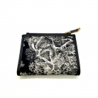 Portafoglio Dior 30 Montaigne Dahlia in jacquard blu
