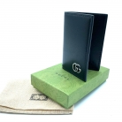 cartera gucci cuero negro sin uso