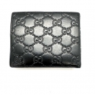 CARTERA GUCCI EN CUERO NEGRO GG