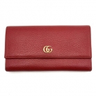 Portafoglio Gucci grande in pelle rossa