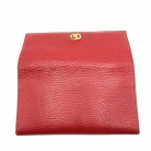 Portafoglio Gucci grande in pelle rossa