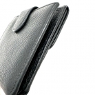 CARTERA GUCCI INTERLOCKING EN CUERO NEGRO VINTAGE