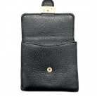 CARTERA GUCCI INTERLOCKING EN CUERO NEGRO VINTAGE