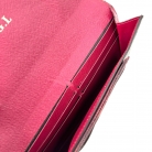 Louis Vuitton monogram canvas wallet with pink interior